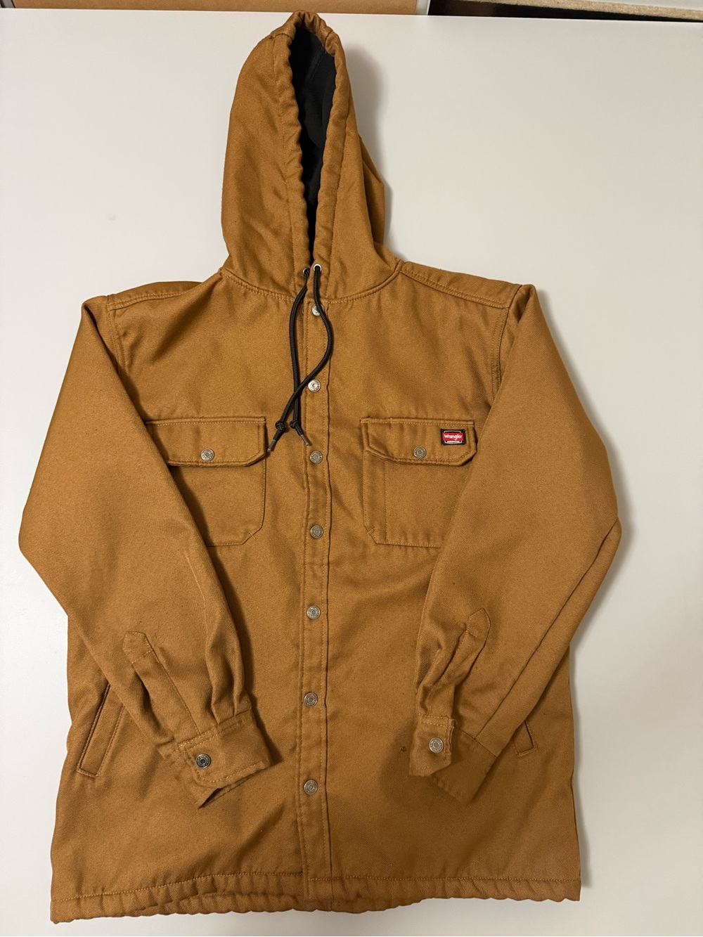 Wrangler Workwear Hooded fleece lined Jacket Size Medium. HU4